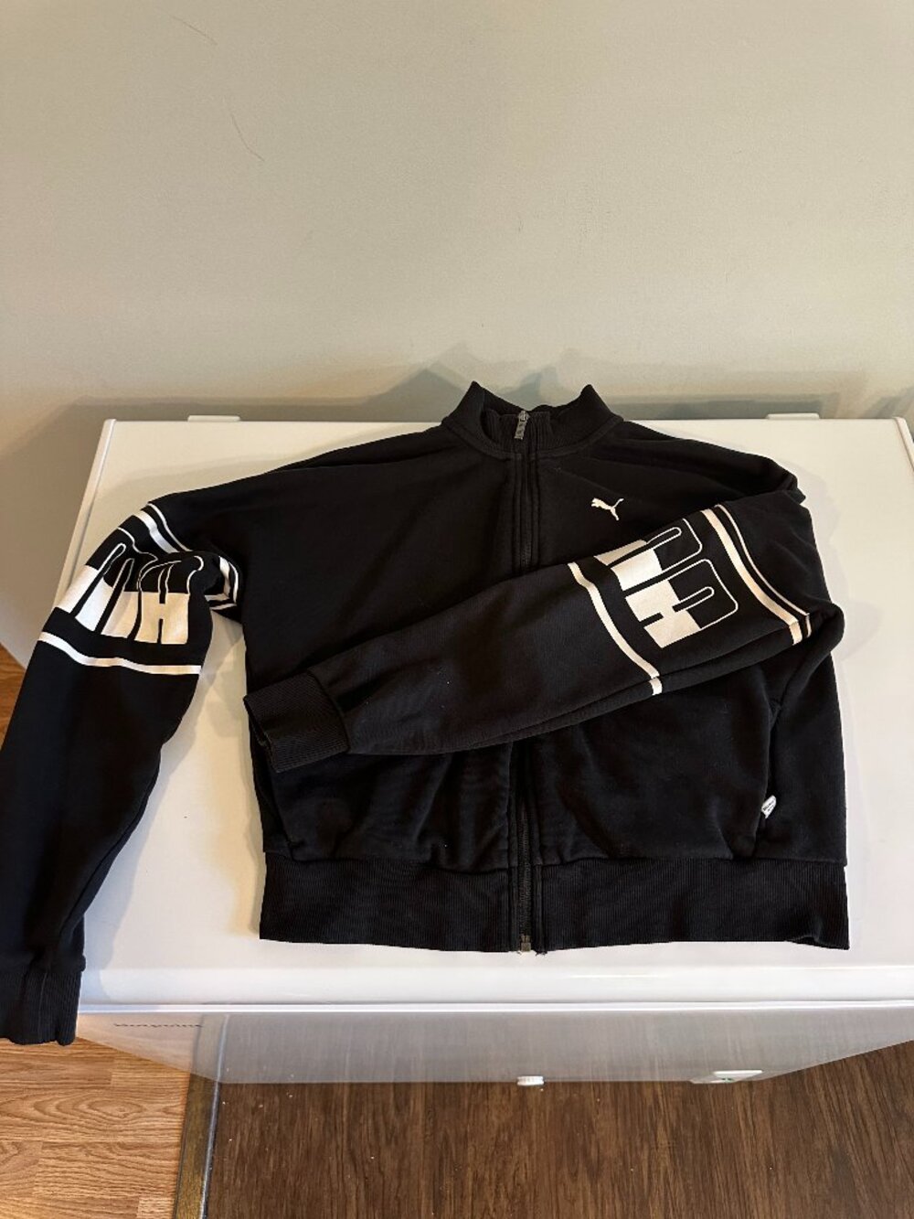 PUMA Logo Zip-up jacket cotton size M Women's